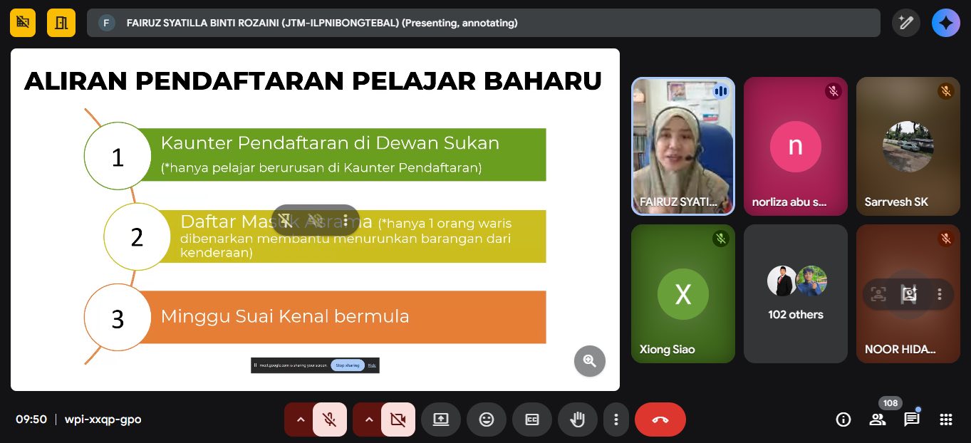 Taklimat Pendaftaran Pelajar